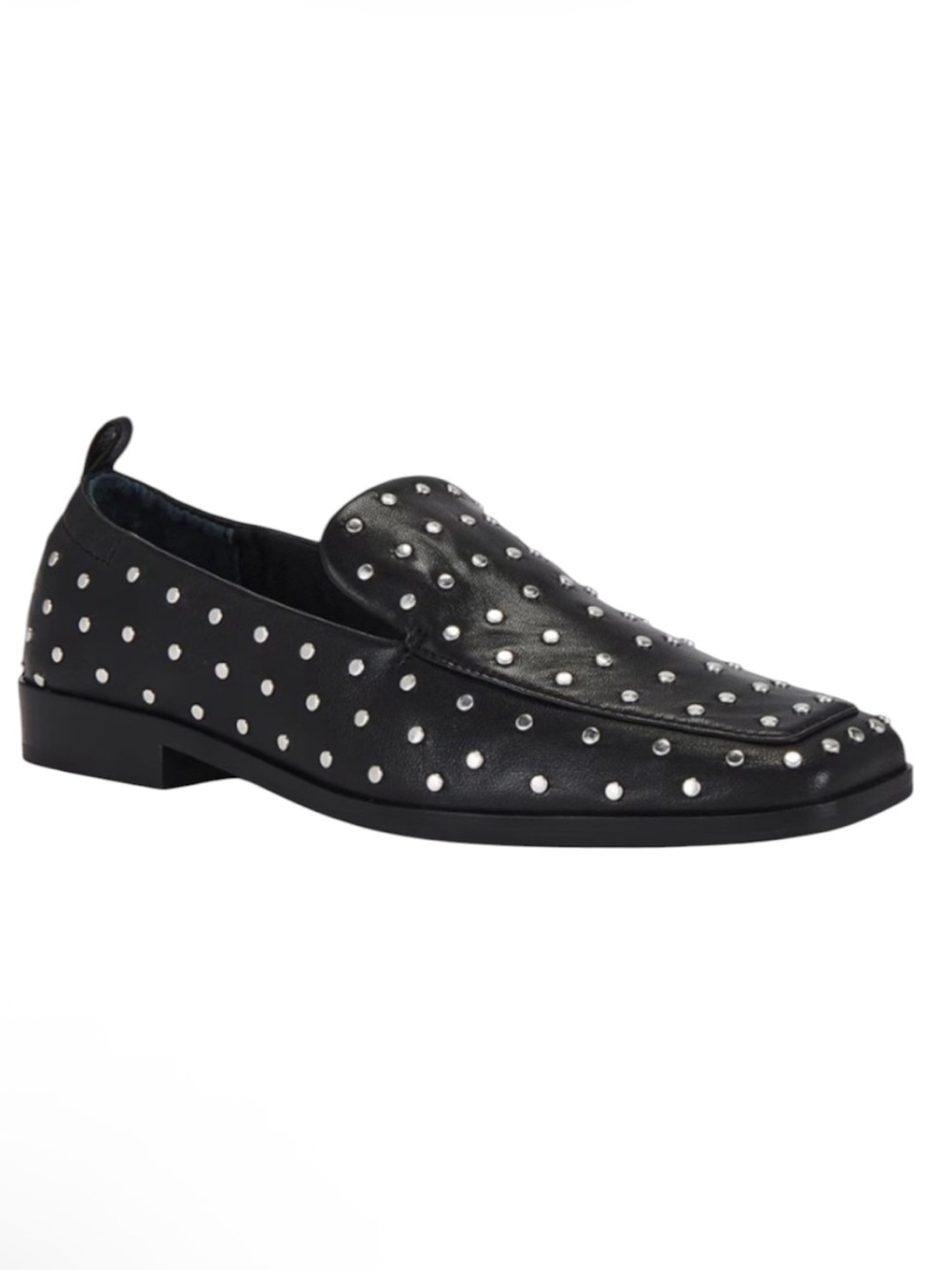 Dolce Vita Beny Stud Black Leather Loafers Size 7.5